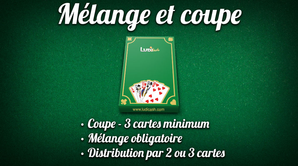 Coupe, mélange et distribution des cartes à la belote !